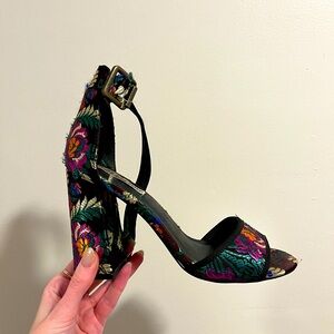 Floral Print Heels